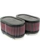 K&N Oval Tapered Clamp-On Air Filter