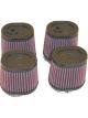 K&N Oval Straight Clamp-On Air Filter