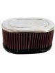 K&N Oval Clamp-On Air Filter