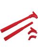 MSD Hemi Tubes 8 Red Tubes Pro Stock Hemi Ford Mopar Set Of 8