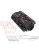 MSD Intake Manifold Atomic Airforce 103mm 2pcs Red Chevy LS1 LS2 LS6