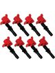 MSD Ignition Coil Blaster Bolt-On Red Ford Lincoln 4.6 5.4L 3V Qty 8