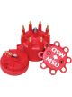 MSD Distributor Cap & Rotor Red S/S Terminal Small Dia Race Rotor (MSD-84315)