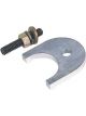 MSD Distributor Hold-Down Clamp Steel Black Stud Mounted Ford