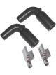 MSD Spark Plug Boot Kit Replacement Black Boot And Terminal Pair