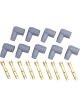 MSD Distributor Boots Gray Socket 90 Degree Boots Set Of 9