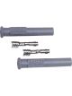 MSD Spark Plug Boots And Terminals Gray Straight Boots Pair