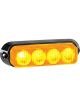 Narva 12/24 Volt High Powered LED Warning Light Amber 4x1 LED