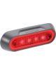 Narva 10-30V LED Front End Outline Marker Lamp Red w/Grey Base