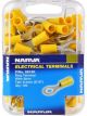 Narva 8.4 mm Flared Vinyl Ring Terminal Yellow Pack of 100