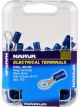 Narva 6.3 mm Flared Vinyl Ring Terminal Blue Pack of 100