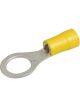 Narva 9.5 mm Flared Vinyl Ring Terminal Yellow Pack of 10