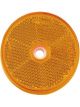 Narva Amber Retro Reflector 60mm Dia w/Central Fixing Hole Pack of 50