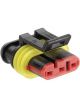 Narva 3 Way Female Amp Super Seal Connector Housing Pack of 10