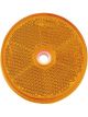 Narva Amber Retro Reflector 60mm Dia With Central Fixing Hole