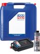 LIQUI MOLY MoS2 Leichtlauf 20W-50 20L Silver Service Kit + 8L Drip Tray