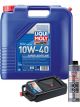 LIQUI MOLY Super Leichtlauf 10W-40 20L Silver Service Kit + 8L Drip Tray