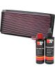 K&N Air Filter 33-2023 + Recharge Kit