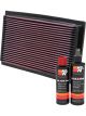K&N Air Filter 33-2029 + Recharge Kit