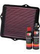 K&N Air Filter 33-2047 + Recharge Kit