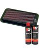K&N Air Filter 33-2055 + Recharge Kit