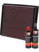 K&N Air Filter 33-2056 + Recharge Kit
