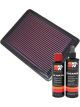 K&N Air Filter 33-2057 + Recharge Kit