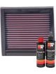 K&N Air Filter 33-2060 + Recharge Kit