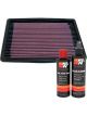 K&N Air Filter 33-2063-1 + Recharge Kit