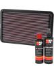 K&N Air Filter 33-2064 + Recharge Kit