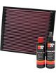 K&N Air Filter 33-2069 + Recharge Kit