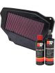 K&N Air Filter 33-2071 + Recharge Kit