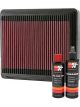 K&N Air Filter 33-2081 + Recharge Kit