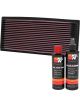 K&N Air Filter 33-2085 + Recharge Kit