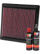K&N Air Filter 33-2104 + Recharge Kit