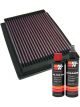 K&N Air Filter 33-2120 + Recharge Kit