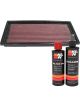 K&N Air Filter 33-2126 + Recharge Kit