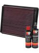 K&N Air Filter 33-2135 + Recharge Kit