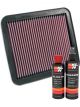 K&N Air Filter 33-2155 + Recharge Kit
