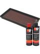K&N Air Filter 33-2165 + Recharge Kit