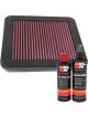 K&N Air Filter 33-2170 + Recharge Kit