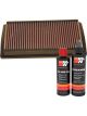 K&N Air Filter 33-2196 + Recharge Kit