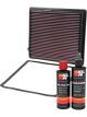 K&N Air Filter 33-2206 + Recharge Kit