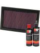 K&N Air Filter 33-2207 + Recharge Kit