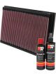 K&N Air Filter 33-2221 + Recharge Kit
