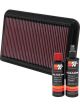 K&N Air Filter 33-2260 + Recharge Kit