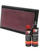 K&N Air Filter 33-2270 + Recharge Kit