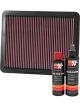 K&N Air Filter 33-2271 + Recharge Kit