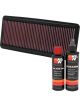 K&N Air Filter 33-2277 + Recharge Kit