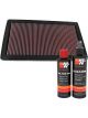 K&N Air Filter 33-2284 + Recharge Kit